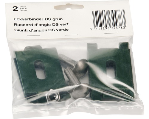 Kit de connecteurs d''angle, deux pièces, pour lier des éléments en bois