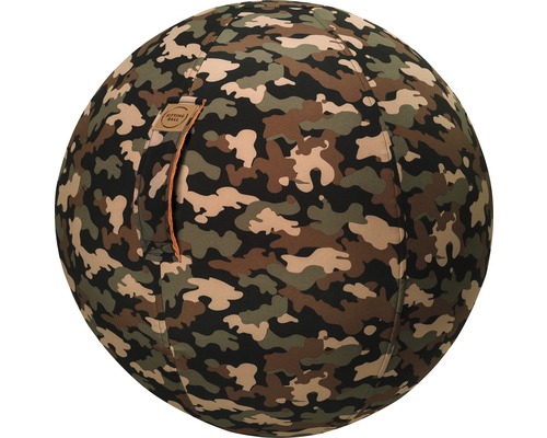 Ballon-siège ballon de gymnastique Sitting Ball à gonfler avec une pompe Camo Ø 65 cm