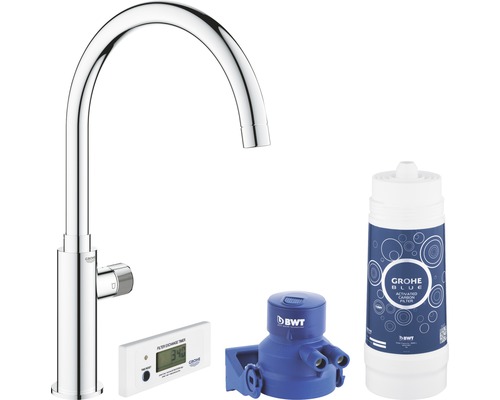 Kaltwasser Armatur GROHE Grohe Blue chrom glänzend 30387000 Kaltwasser Armatur GROHE Grohe Blue chrom glänzend 30387000