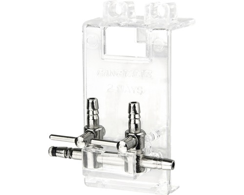 Robinet de distribution d''aquarium à deux voies