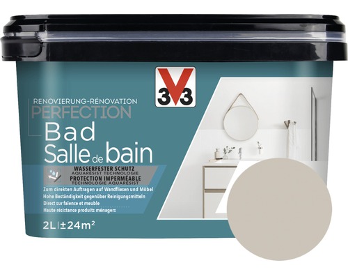 Rénovation Perfection salle de bains beige 2 l V33 Peinture de rénovation Perfection Salle de bain, 2 litres
