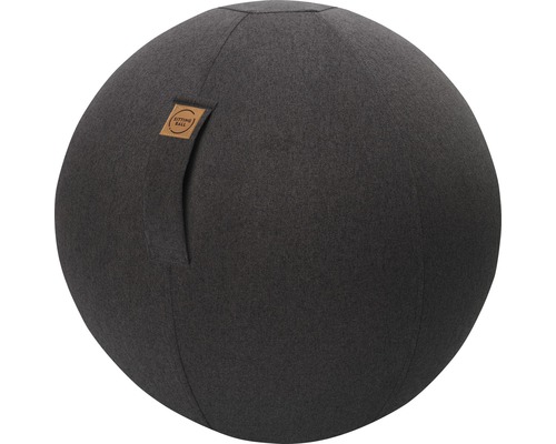 Ballon-siège ballon de gymnastique Sitting Ball à gonfler avec une pompe Felt anthracite Ø 65 cm