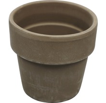 Pot de fleurs en terre cuite Ø 8,5 cm H 10 cm gris