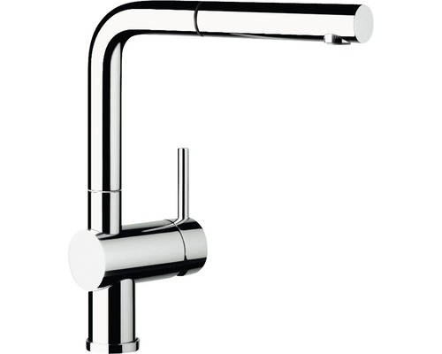 Robinetterie de cuisine basse pression Blanco LINUS-S chrome galvanisé 512200 Robinet de cuisine avec douchette extractible