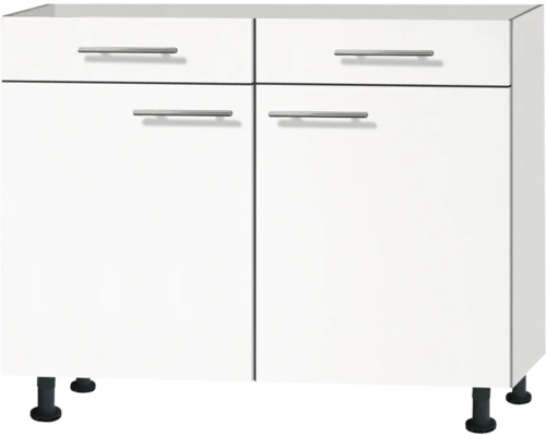 Meuble bas avec tiroir et porte pivotante Optifit OPTIkomfort Bengt932 lxpxh 100x58.4x87 cm blanc