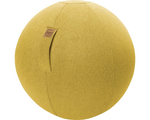 Sitzball Gymnastikball Sitting Ball zum aufpumpen Felt senf Ø 65 cm