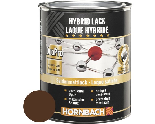 Laque couleur laque Hybrid mate satinée noyer 750 ml