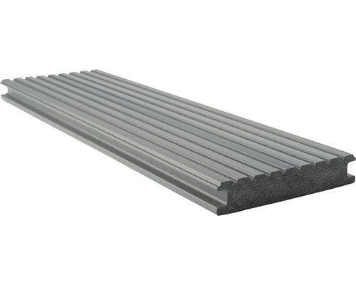 Lame de terrasse en matériau composite avec surface rainurée