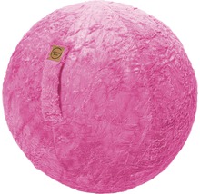 Ballon de siège rose avec revêtement en tissu