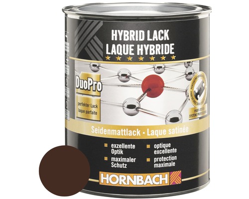Laque couleur laque Hybrid mate satinée brun chocolat 375 ml
