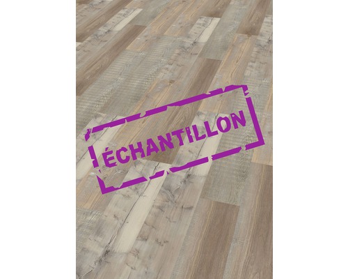 Échantillon pour sol vinyle Base 59 Pin n° 810 plancher de maison de campagne raccord clipsé 1209 x 173 x 7,7 mm Échantillon d''un sol stratifié imitation bois