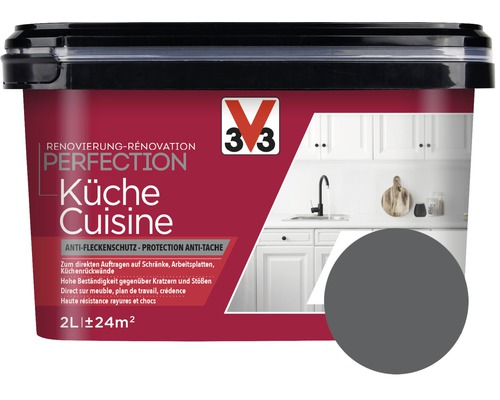 Renovierung V33 Perfection Küche anthrazit 2 l V33 Perfection Küchenfarbe im Eimer