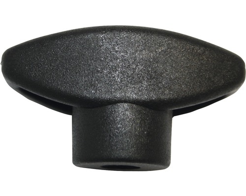 Écrou papillon M6 Ø 40 mm noir, 20 unités Bouton moleté noir