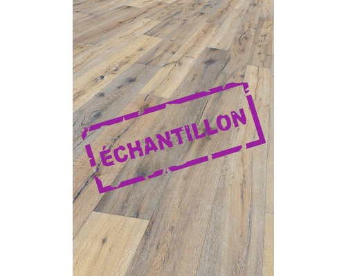 Échantillon parquet Base 59 B&J Oak n°12 Lancaster chêne plancher de maison de campagne brossé 1900 x 190 x 14 mm