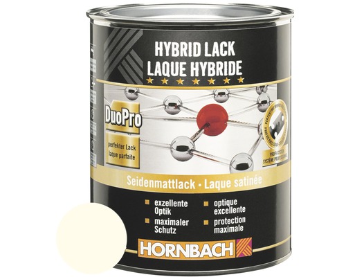 HORNBACH Buntlack Hybridlack Möbellack seidenmatt RAL 9001 cremeweiss 375 ml