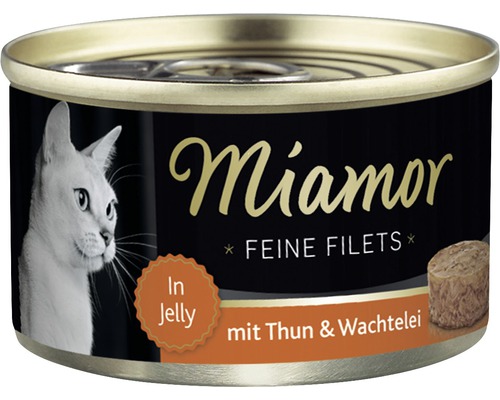 Katzenfutter Miamor Thunfisch und Wachtelei 100 g Miamor Feine Filets Katzennahrung mit Thunfisch und Wachtelei in Gelee