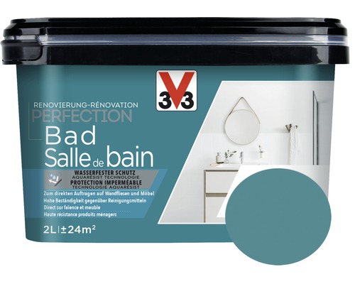 Renovierung V33 Perfection Bad blau 2 l