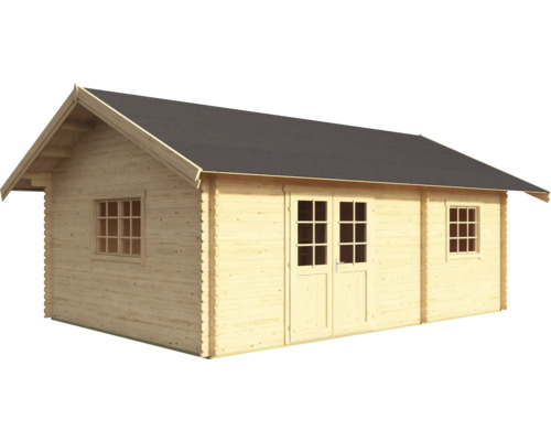 Abri de jardin en bois avec fenêtre et double porte