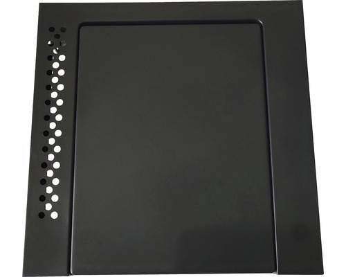 Couvercle noir avec trous de ventilation