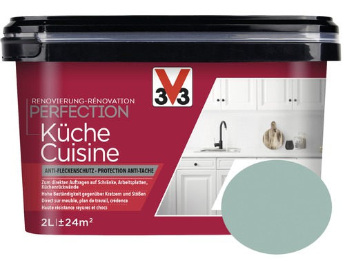Renovierung V33 Perfection Küche achatgrün 2 l