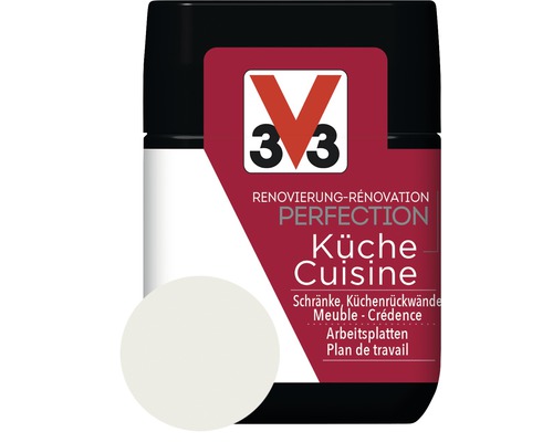Rénovation Perfection cuisine mat satiné 75 ml V33 peinture de cuisine pour armoires, crédences et plans de travail
