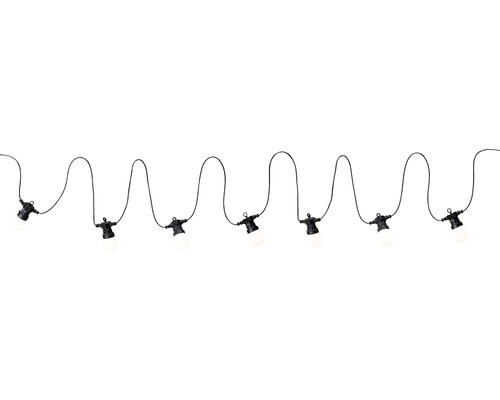 Paulmann Plug & Shine Lichterkette 7 Lampen IP44 1,4W 3000 K warmweiss L 6,8 m 230/24 V