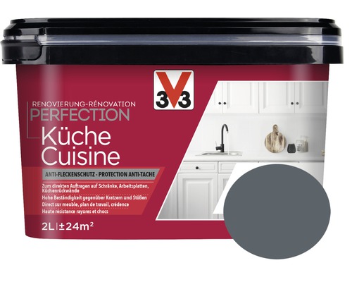 Renovierung V33 Perfection Küche rauchschwarz 2 l