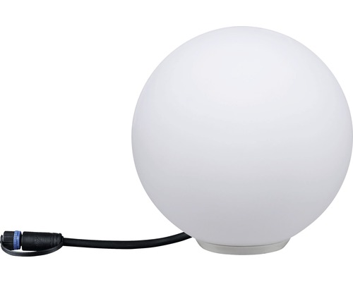 Objet lumineux Plug & Shine IP67 2,8W 160 lm 3000 K blanc chaud Ø 200 mm Globe blanc 230/24 V