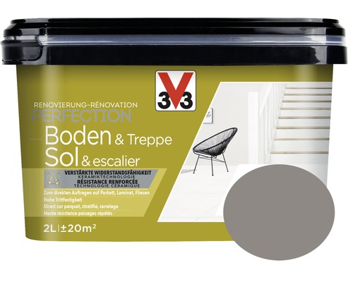 Rénovation V33 Perfection sols et escaliers taupe 2 l V33 Sol et escalier pot de peinture