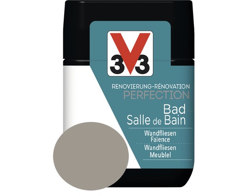 Rénovation Perfection salle de bains beige 75 ml V33 Peinture pour salle de bains pour la rénovation de salle de bains pour carrelages muraux et meubles