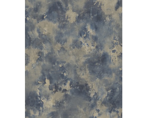 Tapete mit abstraktem Muster in verschiedenen Blautönen