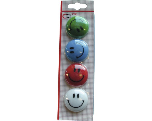 Paquet d''aimants avec motif smiley