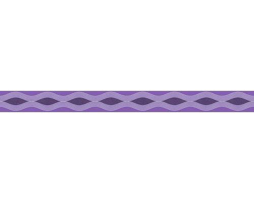 Frise autocollante 2603-21 Only Borders 9 Vagues violet 5 m x 5 cm