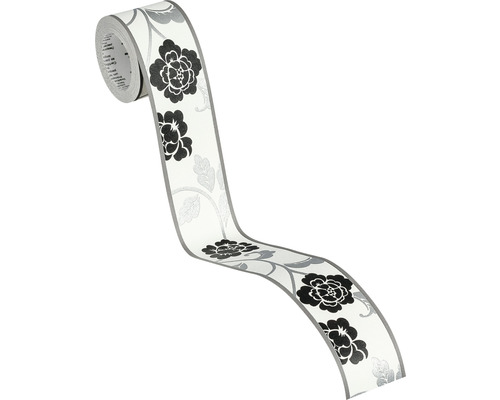 Bordure de papier peint à motif floral