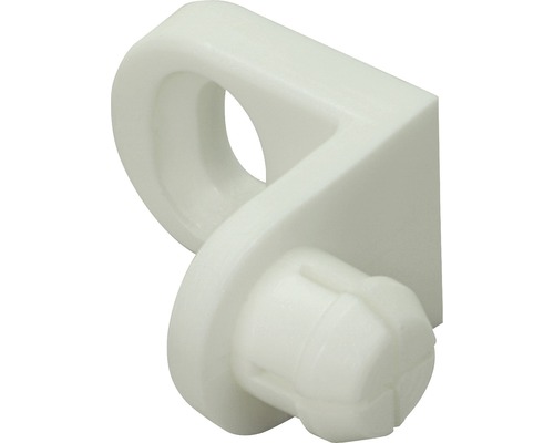 Raccord de paroi arrière jusqu'à 6 mm plastique, blanc, 25 pièces