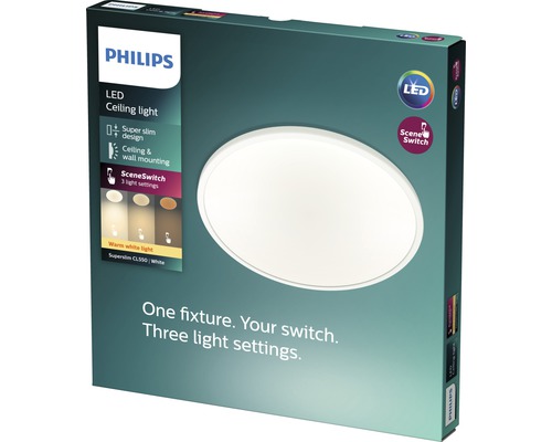 Plafonnier LED Philips dans son emballage