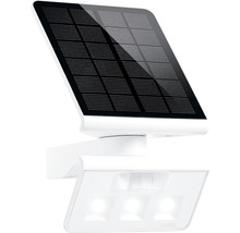 Steinel LED Solar Sensor Strahler IP44 3x0,4W 42 lm 4000 K neutralweiss 189x298 mm XSolar L-S weiss + zusätzlicher Wandhalter + 6 m Kabel-thumb-0