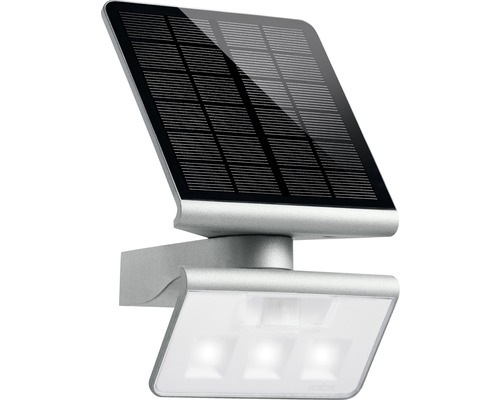 Steinel LED Solar Sensor Strahler IP44 3x0,4W 42 lm 4000 K neutralweiss 189x298 mm XSolar L-S silber