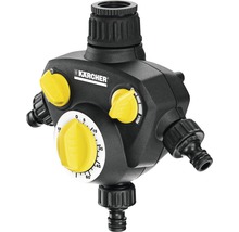 Distributeur Kärcher pour l''arrosage de jardin avec quatre raccords et horloge