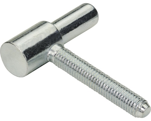 Partie inférieure de paumelle pour cadre en bois, galvanisée Ø 15 mm, 10 pièces Goupille de charnière filetée