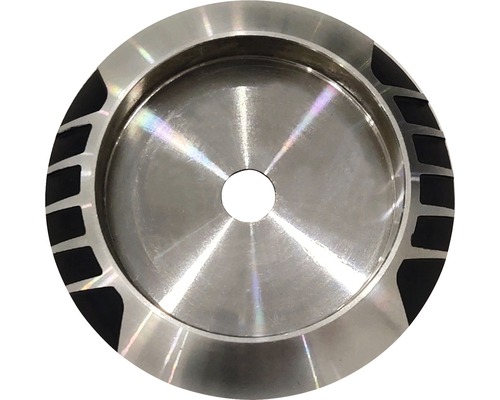 Foyer de narguilé en métal avec trou central