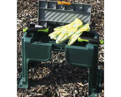Kunststoff Gartenhocker 3 in 1, grün Kunststoff Gartenhocker 3 in 1, grün