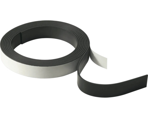 Magnetband selbstklebend, Breite: 19 mm, Länge 2.5 m Magnetband mit Klebefläche