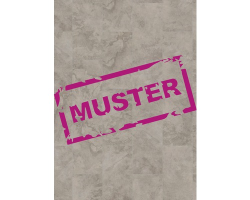 Handmuster zu Vinylboden GREEN VINYL Nimbus beige Fliese Klickverbindung 638 x 310 x 4,0 mm Muster von Bodenfliesen mit Steinoptik