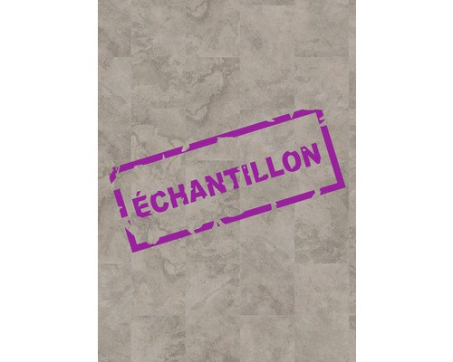 Échantillon pour sol vinyle GREEN VINYL Nimbus beige carrelage raccord clipsé 638 x 310 x 4,0 mm Échantillon de carrelage de sol aspect pierre