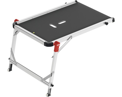 Hailo Treppenpodest TP 1 Klappbare Arbeitsbühne mit rutschfester Plattform und Aluminiumrahmen