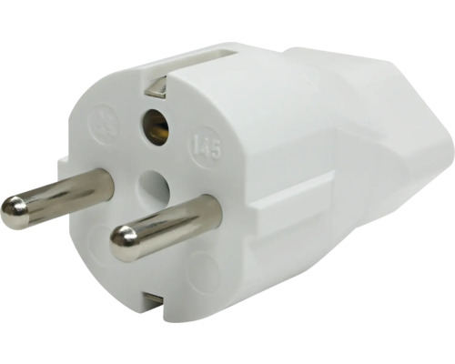 Adaptateur Suisse-Europe T23 blanc Prise mâle à deux broches