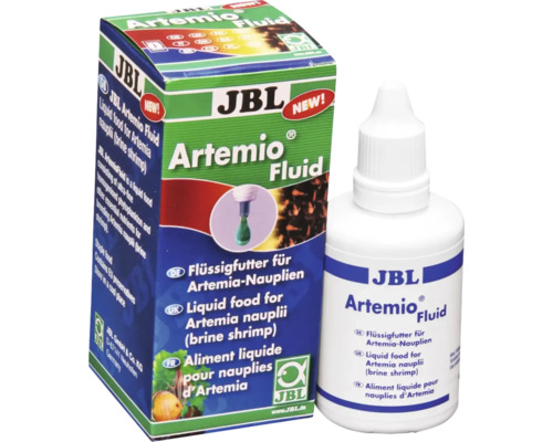 JBL Artemio Fluid Aliment liquide pour nauplies d''artémias en flacon et emballage