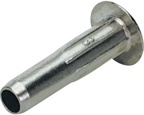Hülse 36 - 46 mm für M4-Verbindungsschraube, vernickelt, 50 Stück Metallspreizdübel