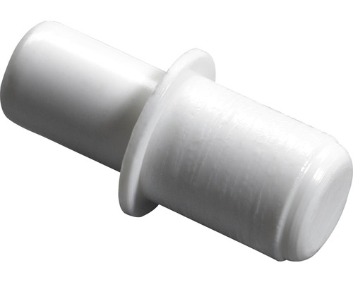 Steckbodenträger, Kunststoff weiss Ø 5/6 mm, 100 Stück Dübel aus Kunststoff